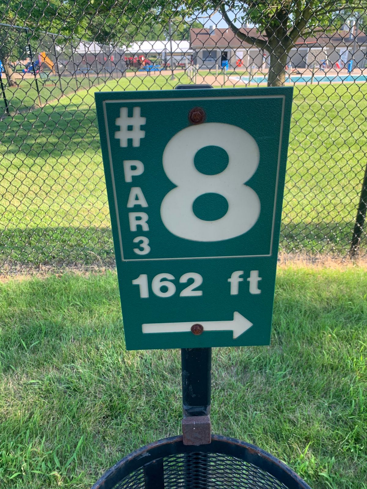 Hole #8 tee sign