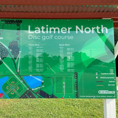 Course map by hole 1
