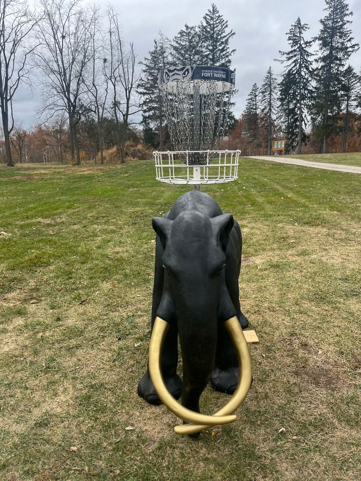 Nice touch with the mastodon on hole 18