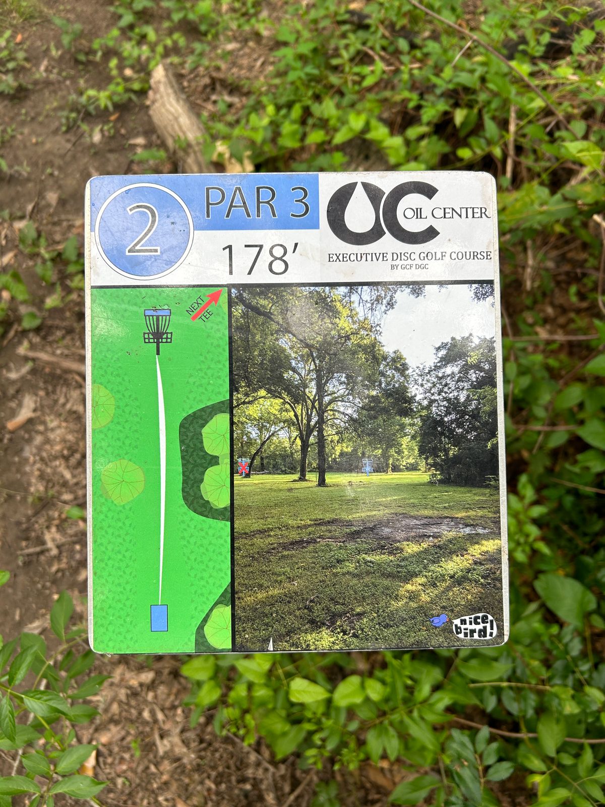 Hole 2 Tee Sign