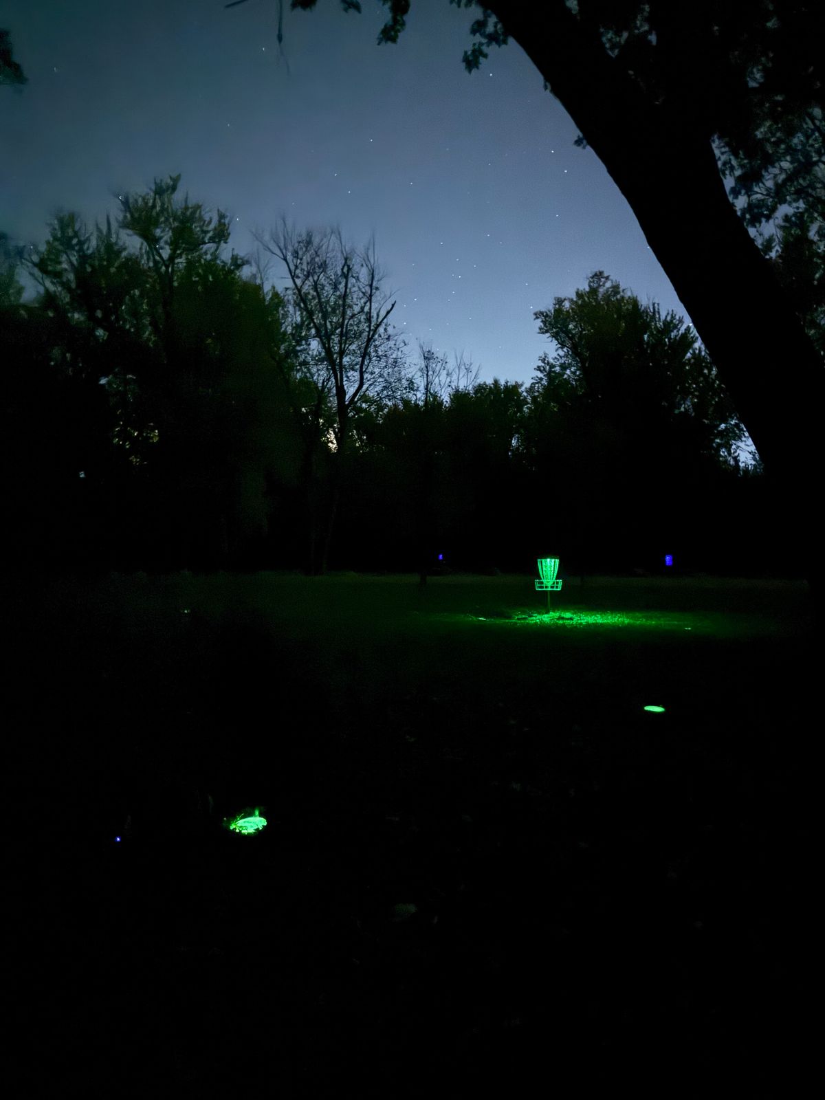 Hole 11 during glow round 10/22/25