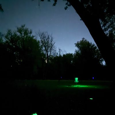 Hole 11 during glow round 10/22/25