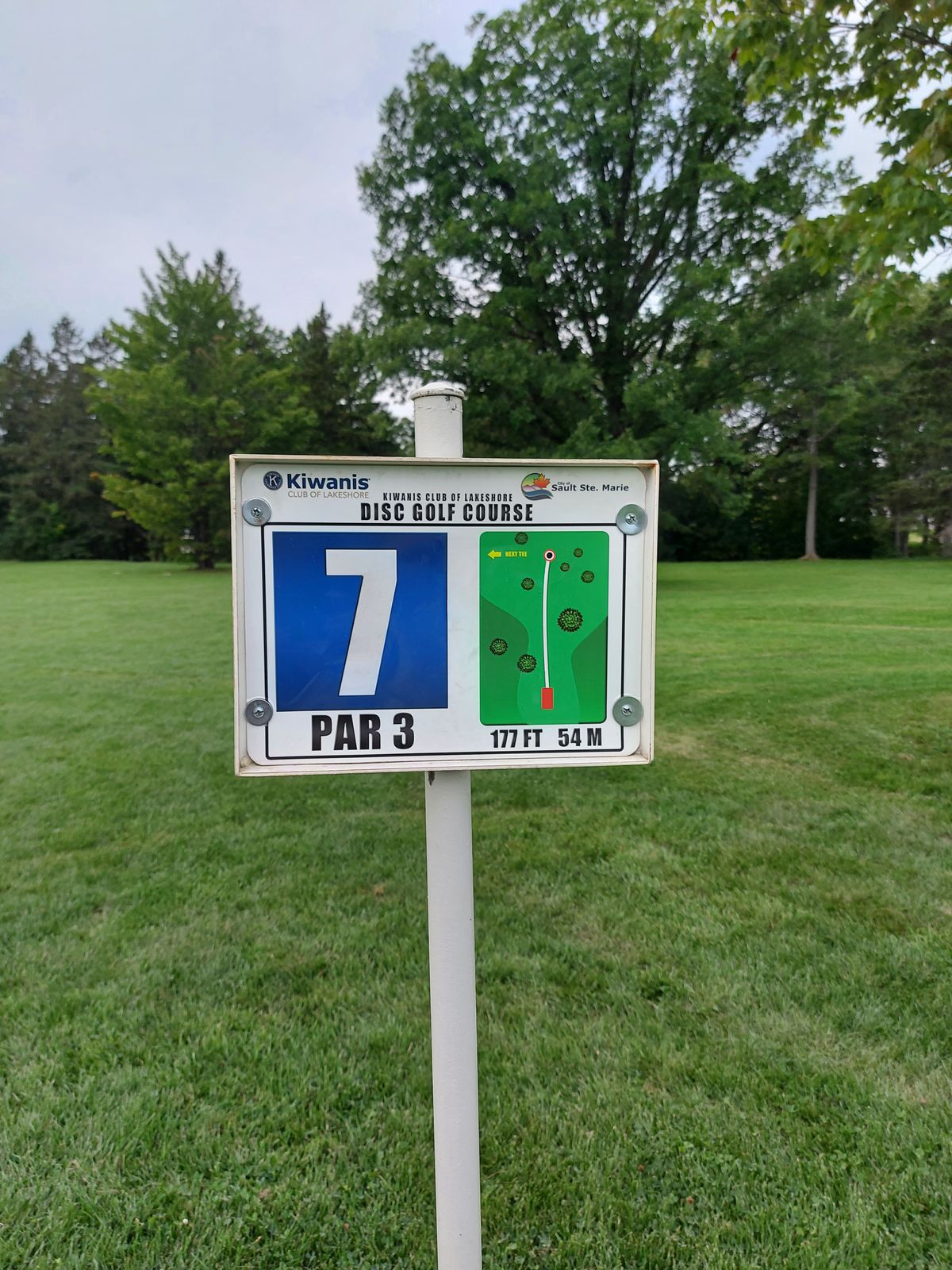 Hole sign #7.🍁🌳🍁🌳