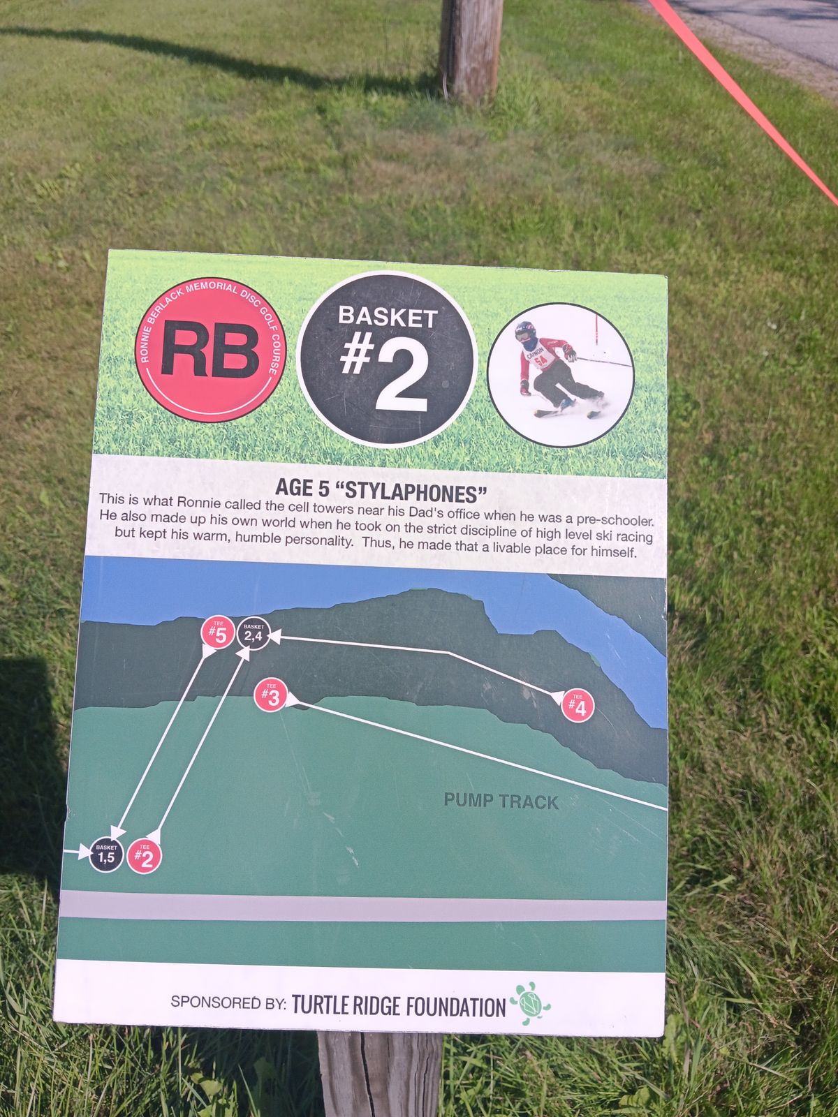 Hole 2 tee info
