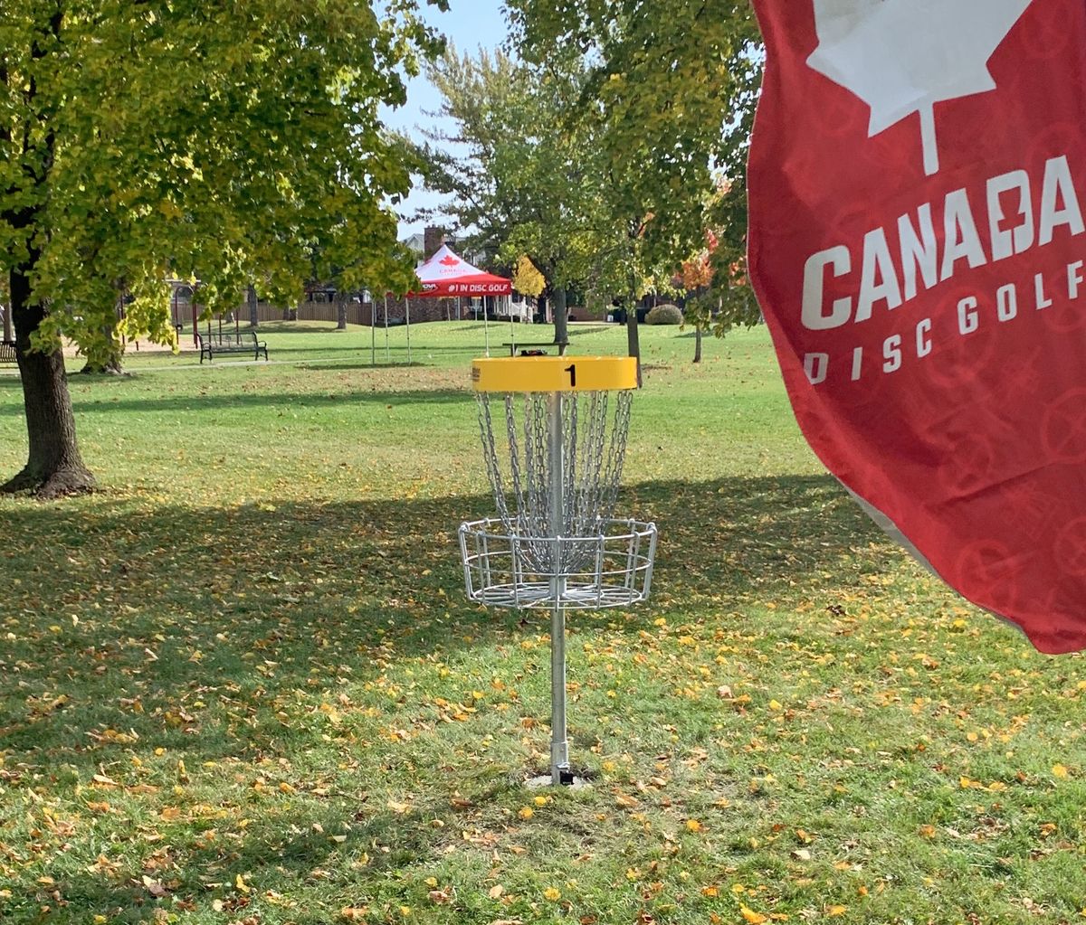 Hole 1 Innova Discatcher Pro 28.
