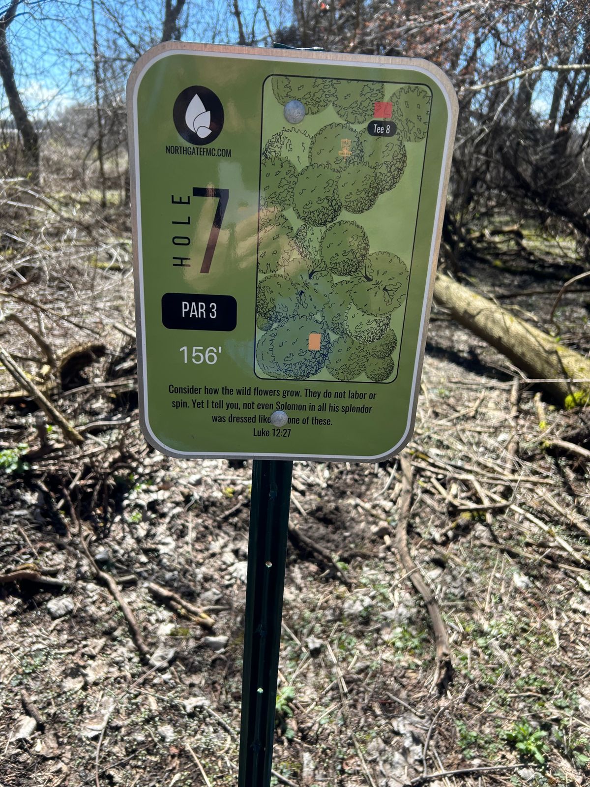 Hole 7 sign