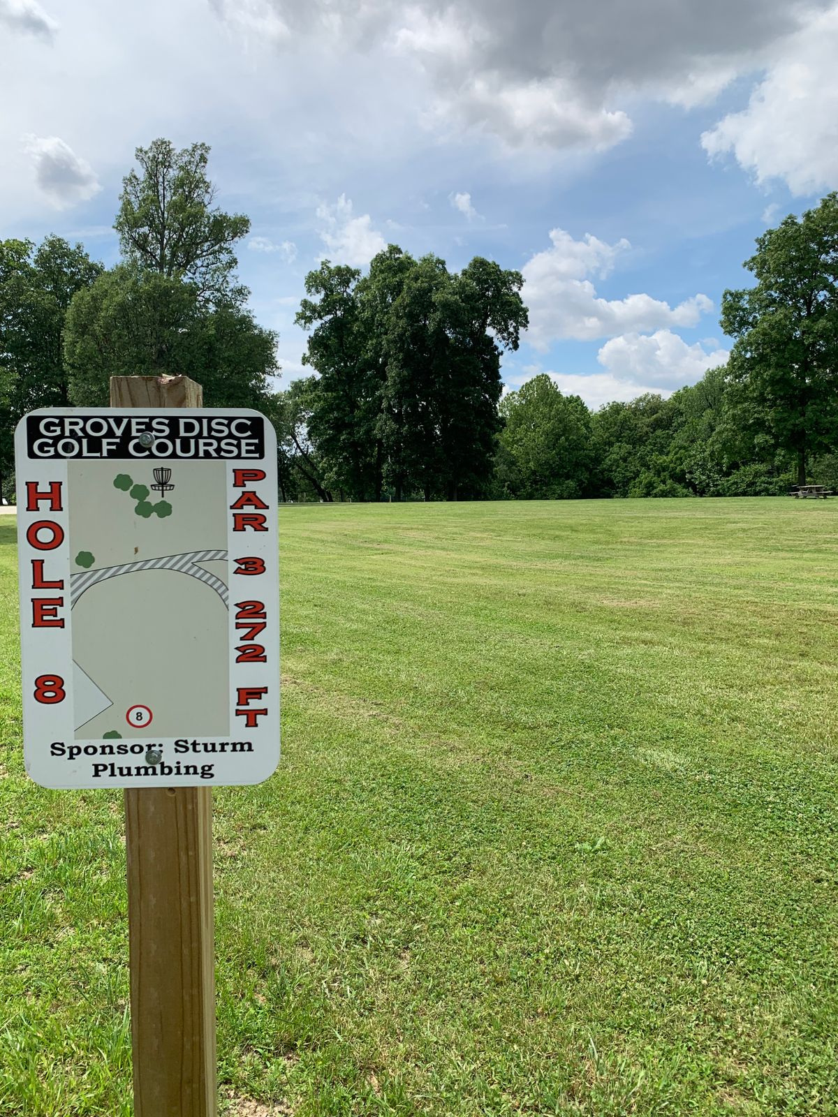 Hole 8 tee pad