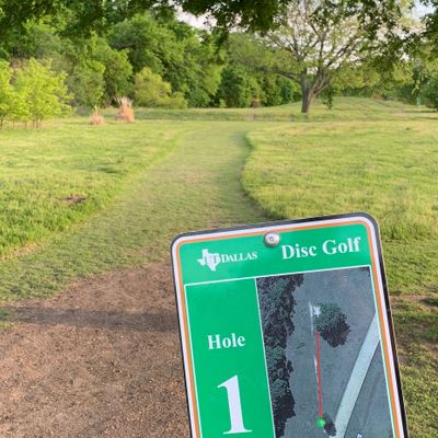 Nicely mowed fairway on #1!