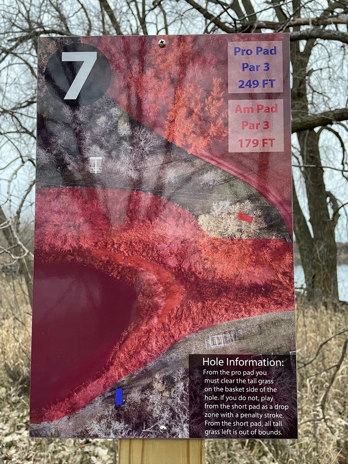 Hole 7 tee sign