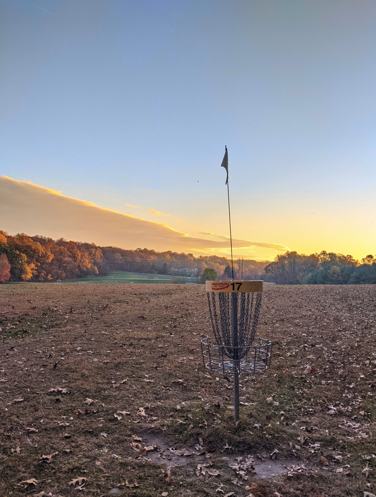 Hole 17 looking towards tee.