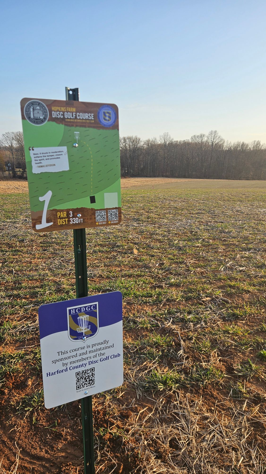 Hole 1 tee