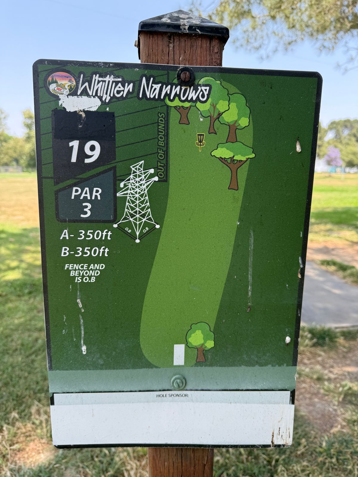 Hole 19 Sign