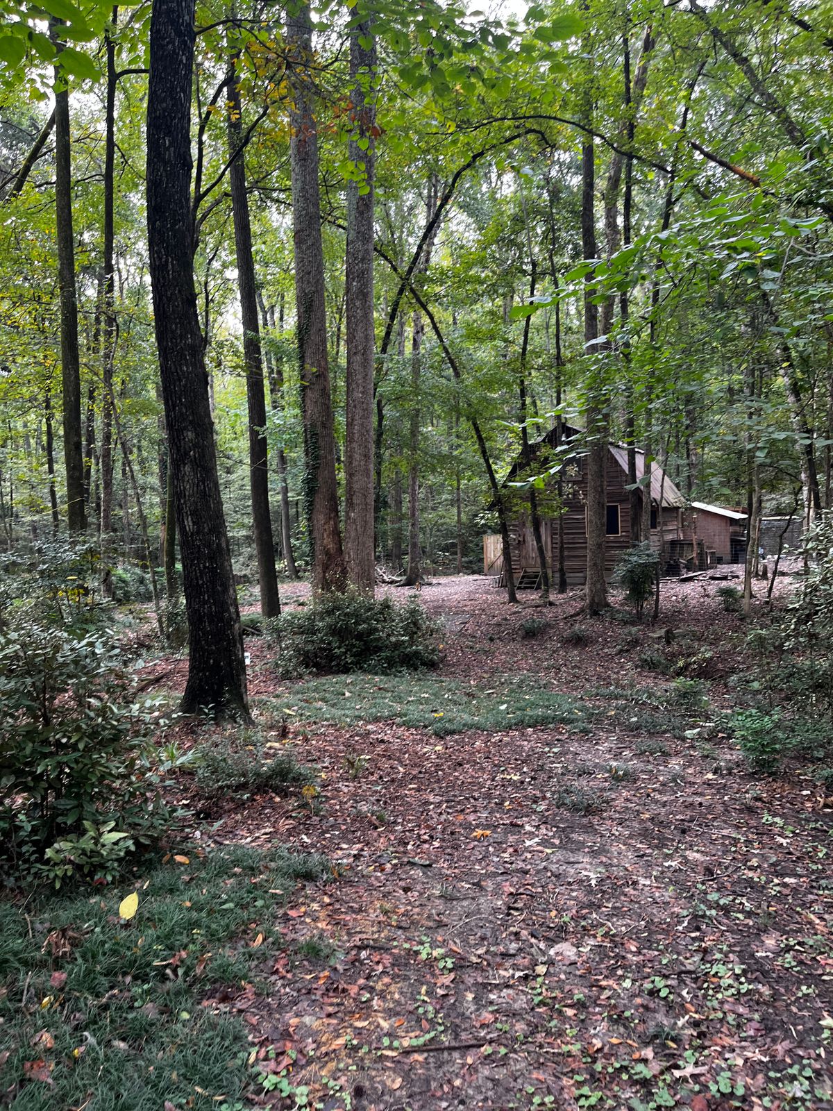 Looking down the most reused fairway on the course