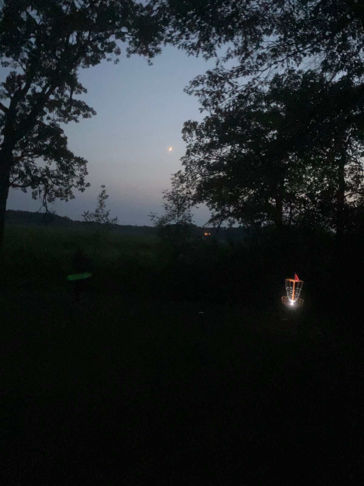 Hole 18 during glow league