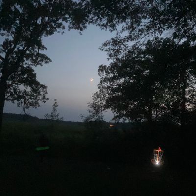 Hole 18 during glow league