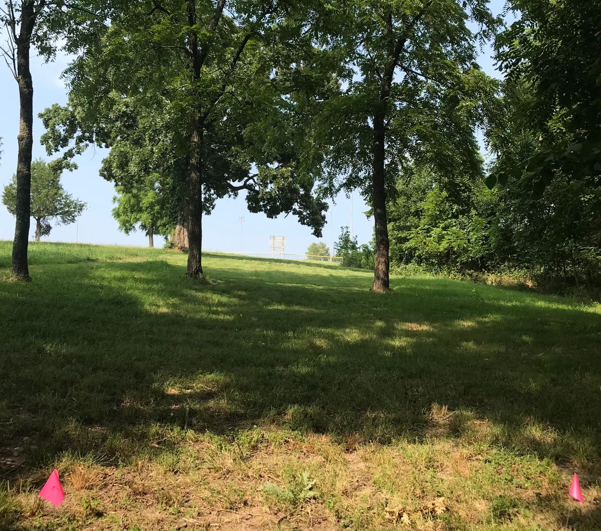 Hole 9- Double Mando- Dogleg right-tough rough to right 