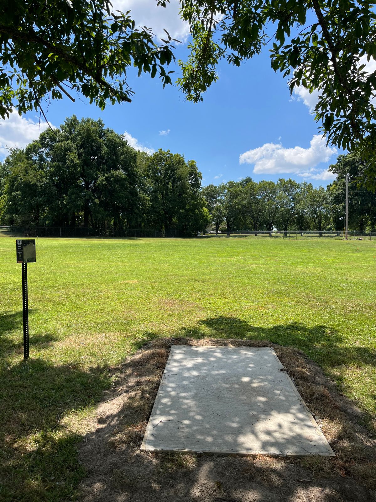 Hole four’s tee