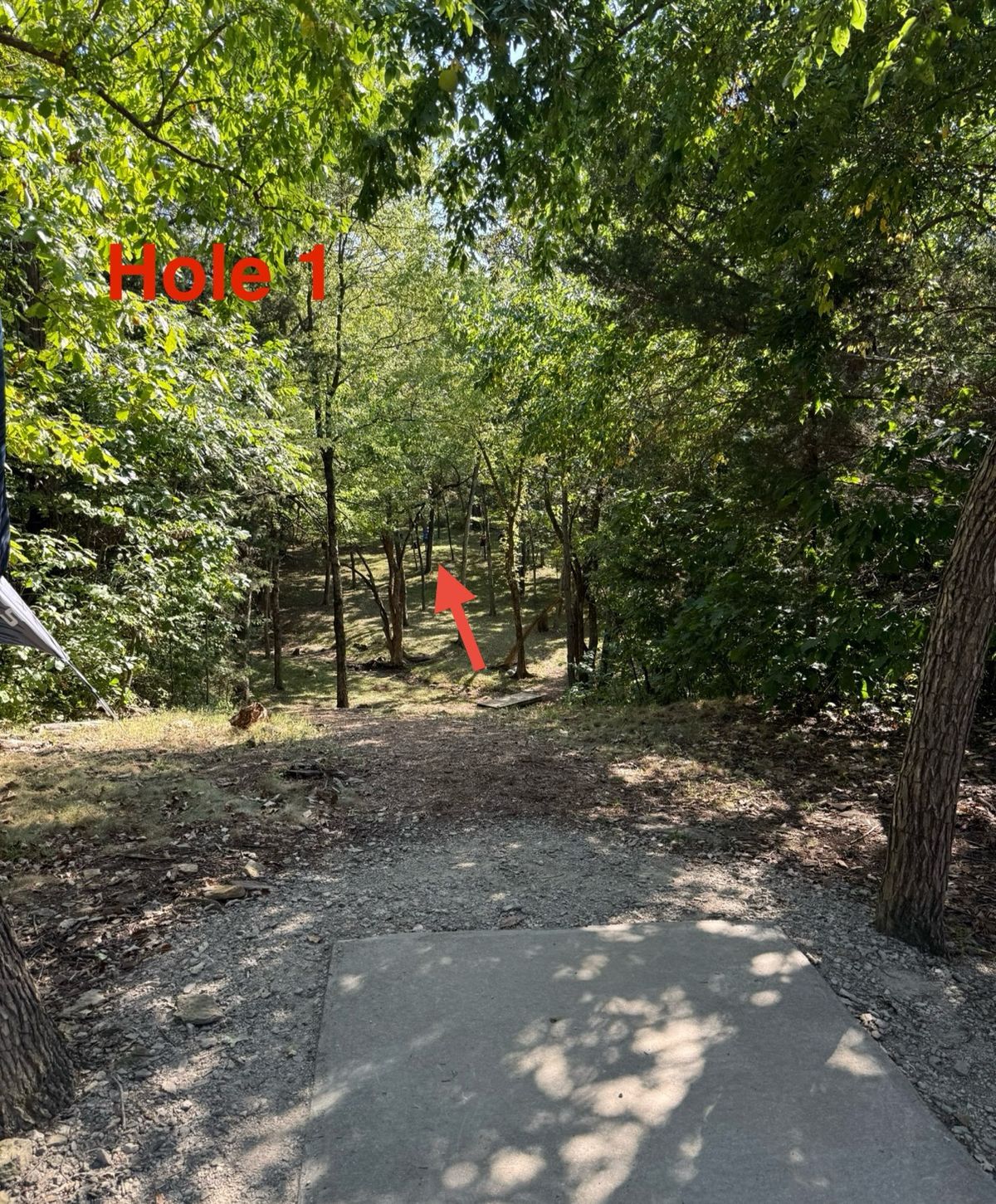 Hole 1 downhill