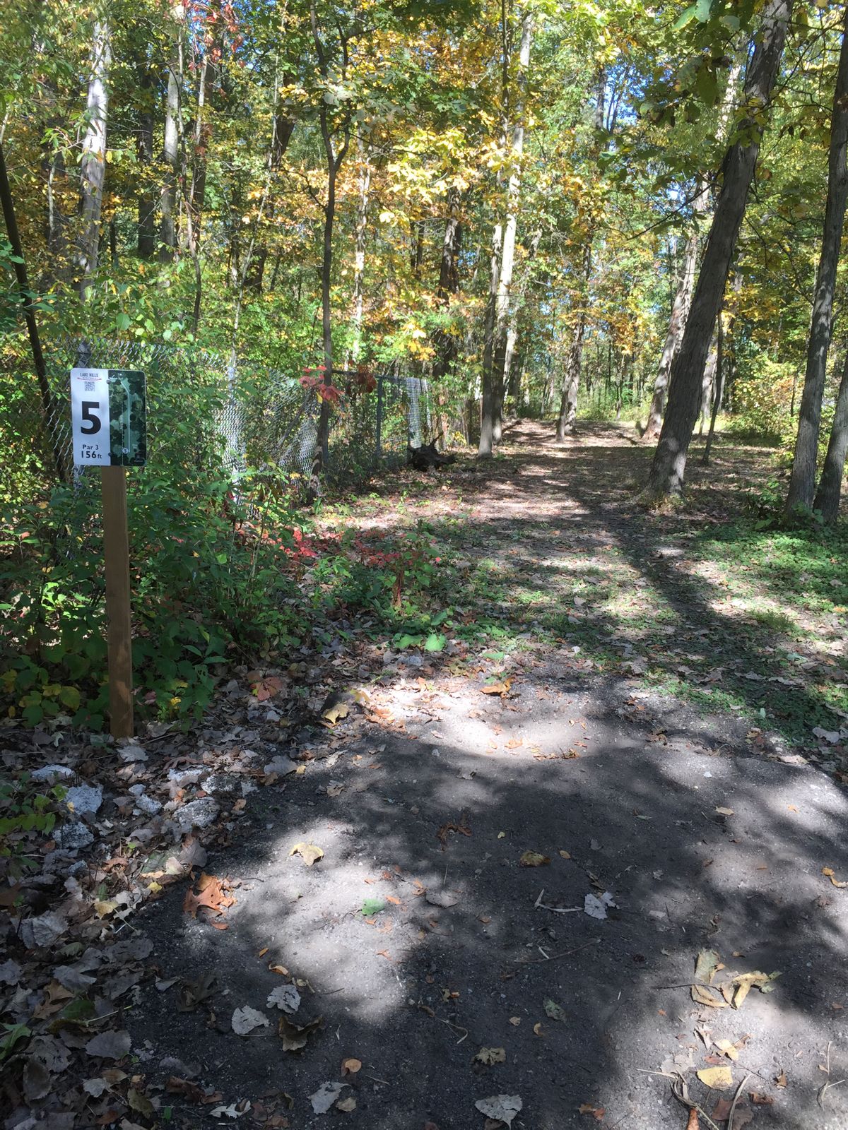 Very dated Hole 5 Tee.
Pre carpet installation.
