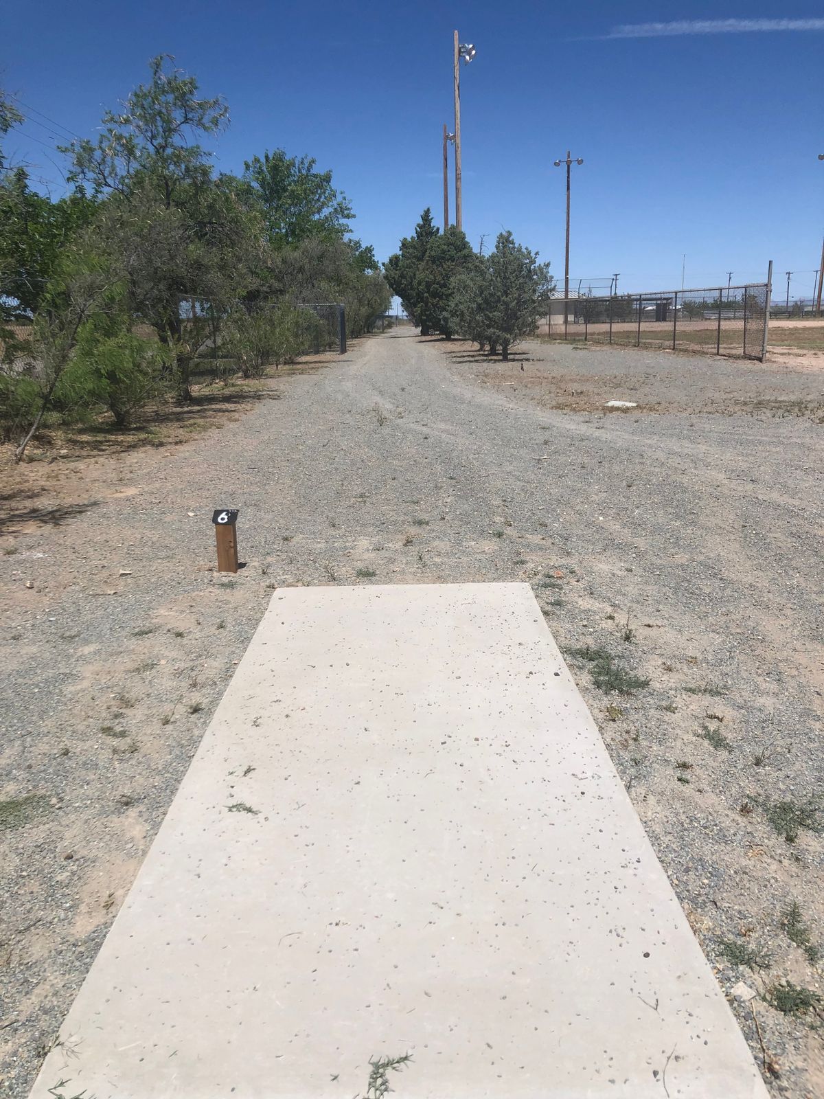 Mostly concrete pads
