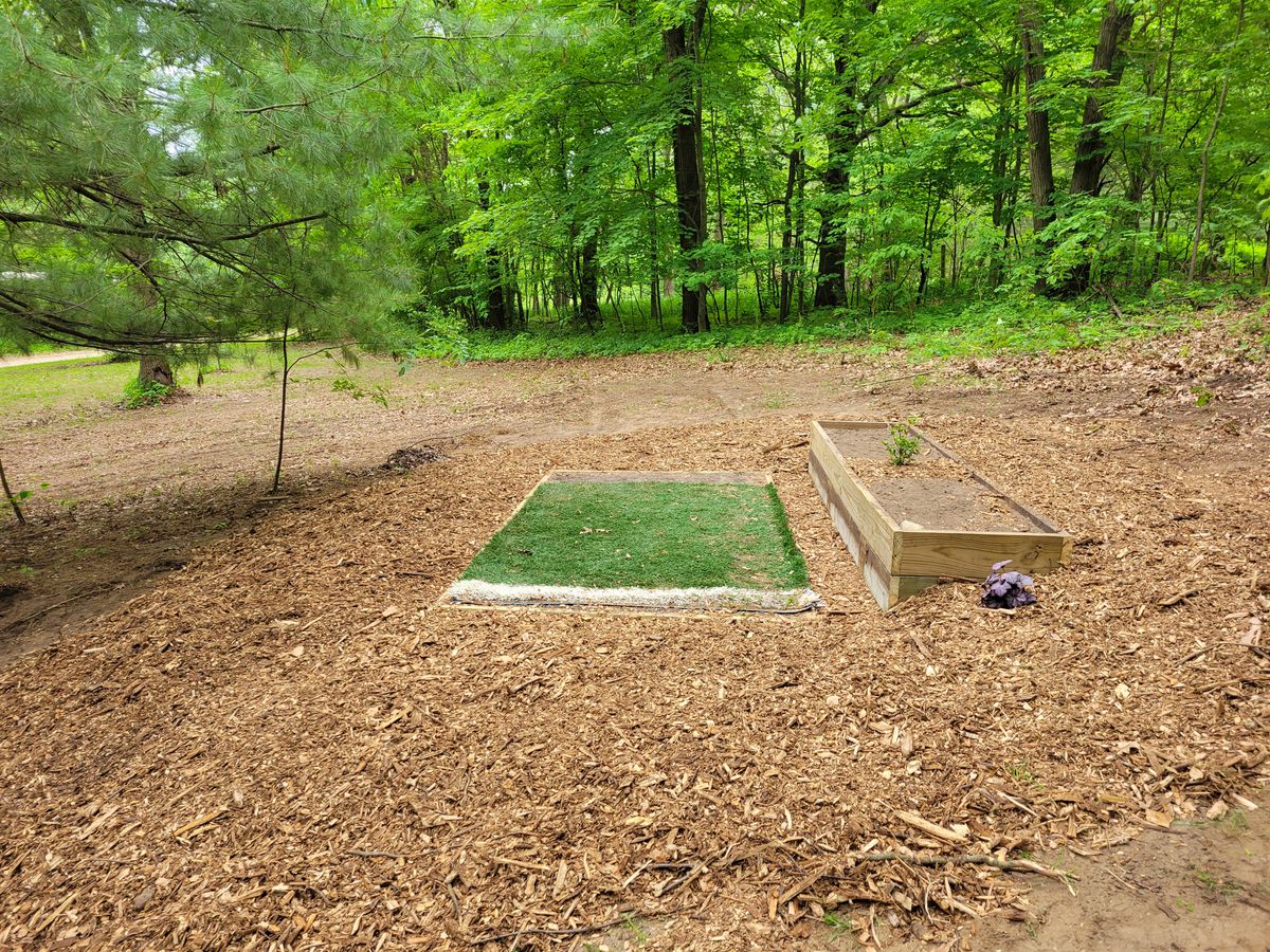 Hole 4 from in front of the pad