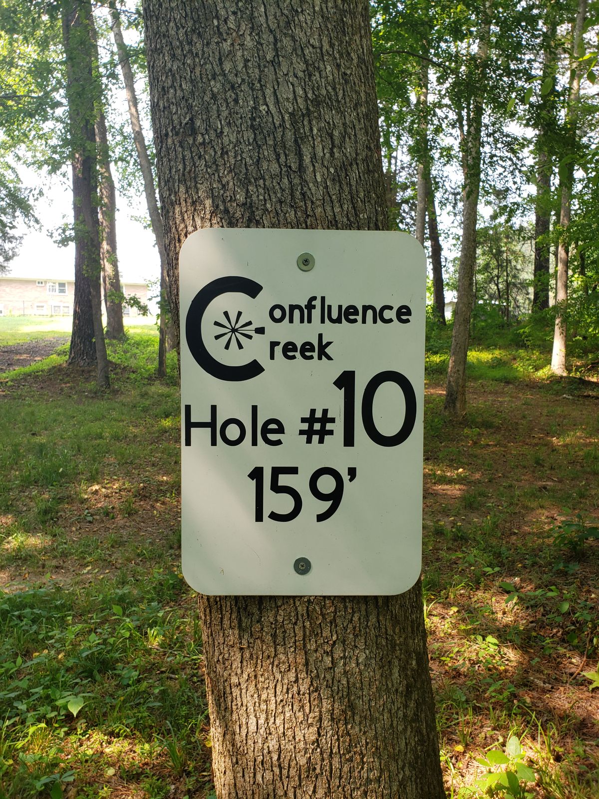 Hole 10 tee sign