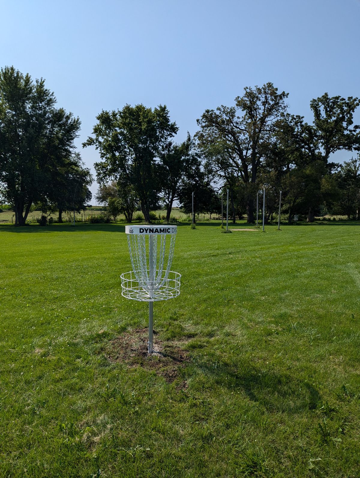 Basket of Hole 4, looking back towards the tee