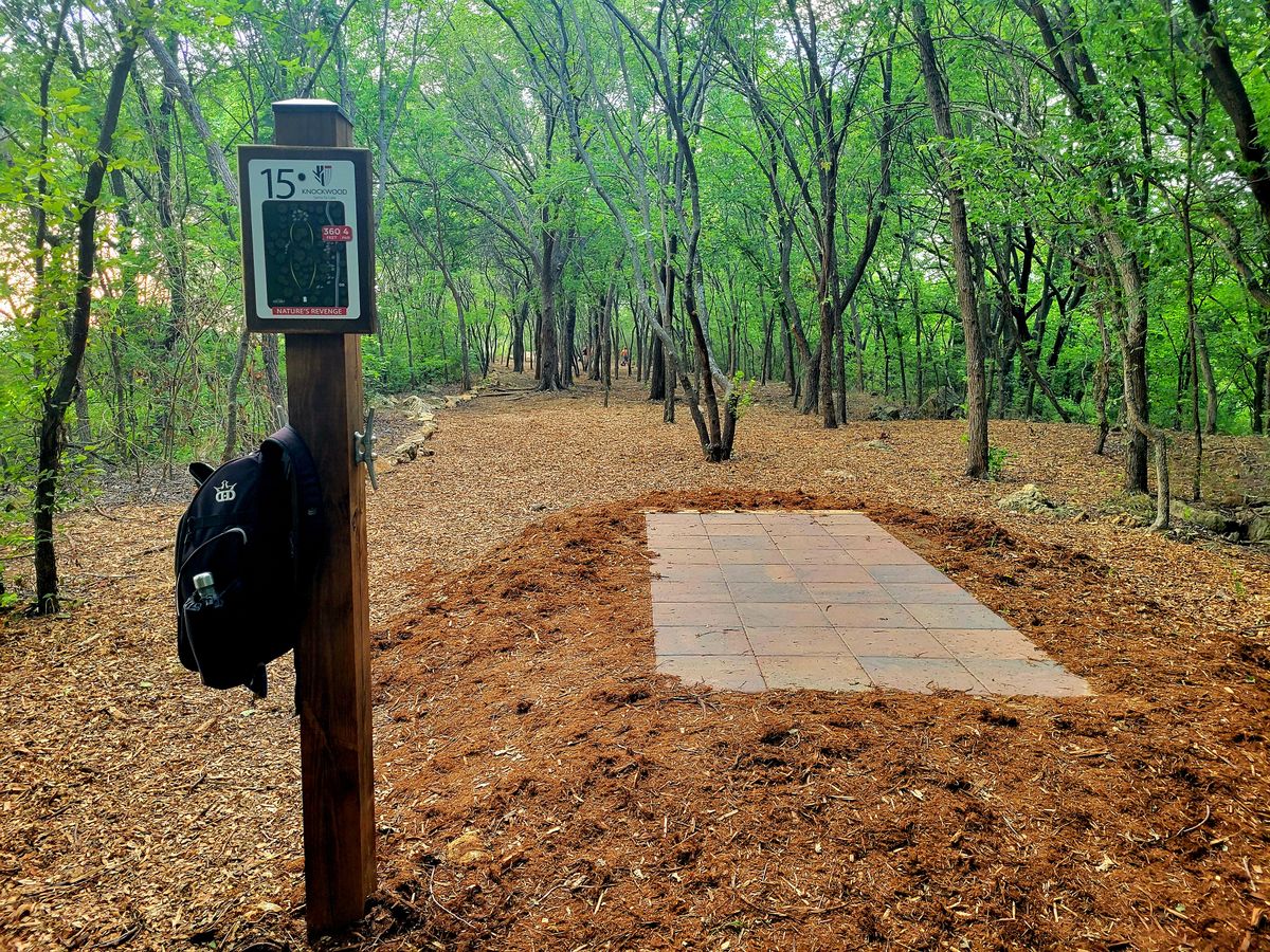 Hole 15: Nature's Revenge tee pad