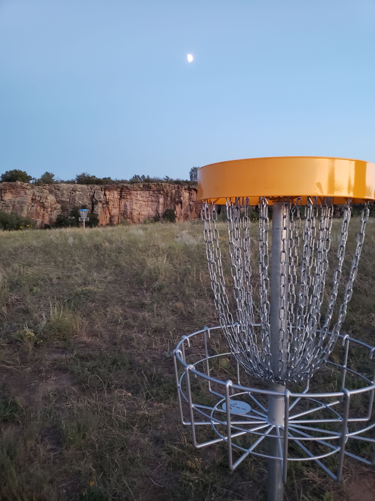 This was 16 or 17, we played the 18th by the moonlight and out brightest discs