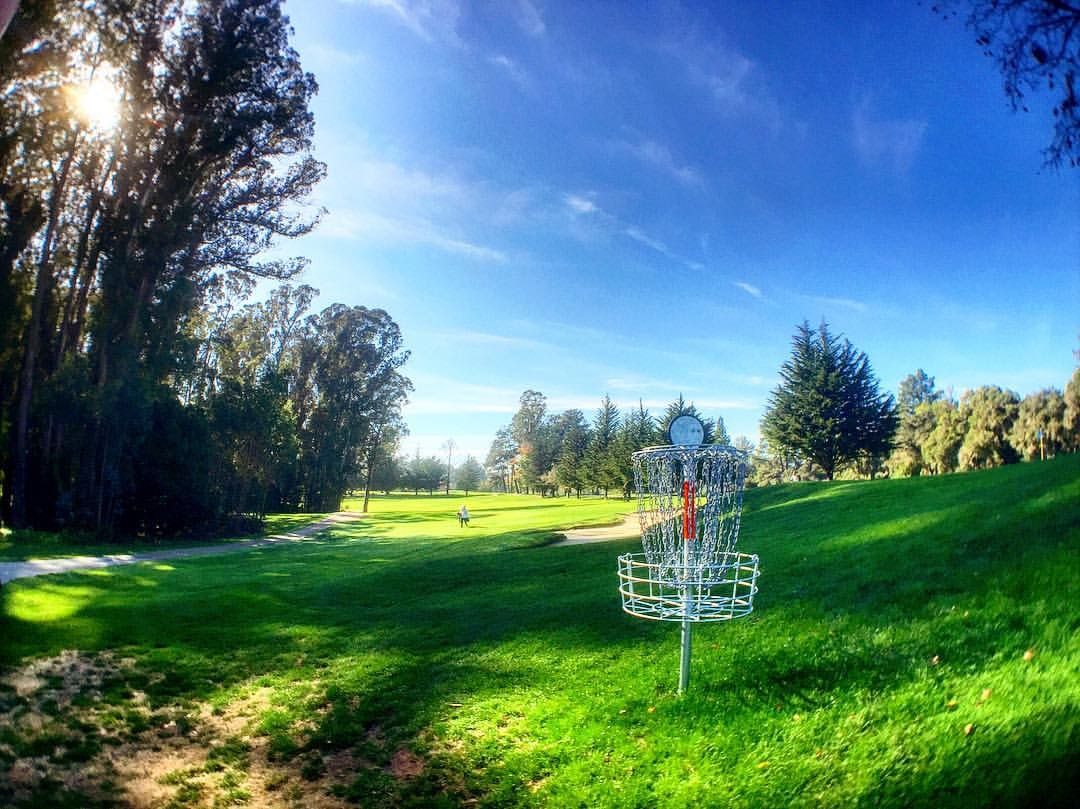 Backside of Hole 12’s target location/green for Muni play. Par 4
