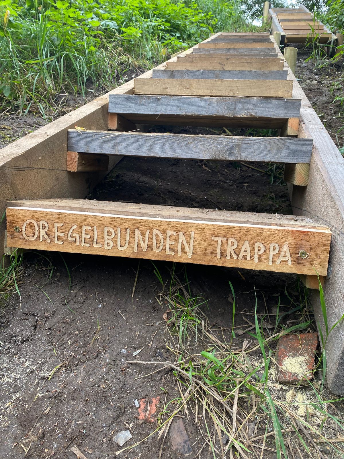 Trappa mellan hål 9 och hål 1
