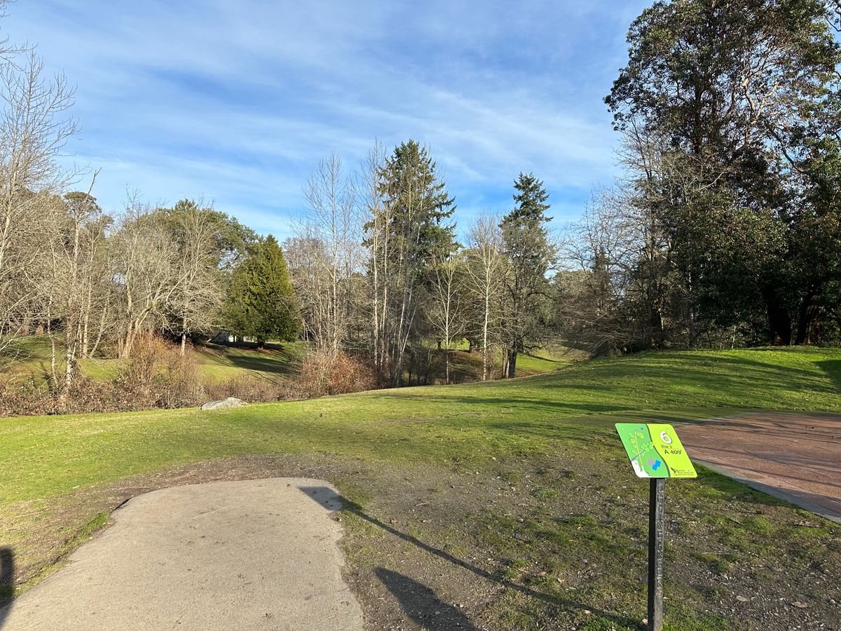 Hole 6 teepad on 01/01/24