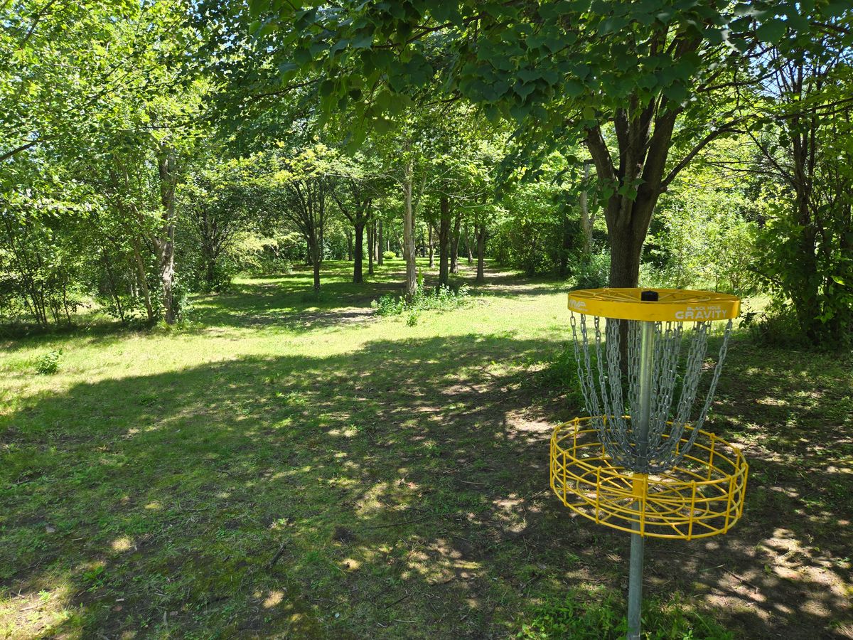 Looking back down the fairway
