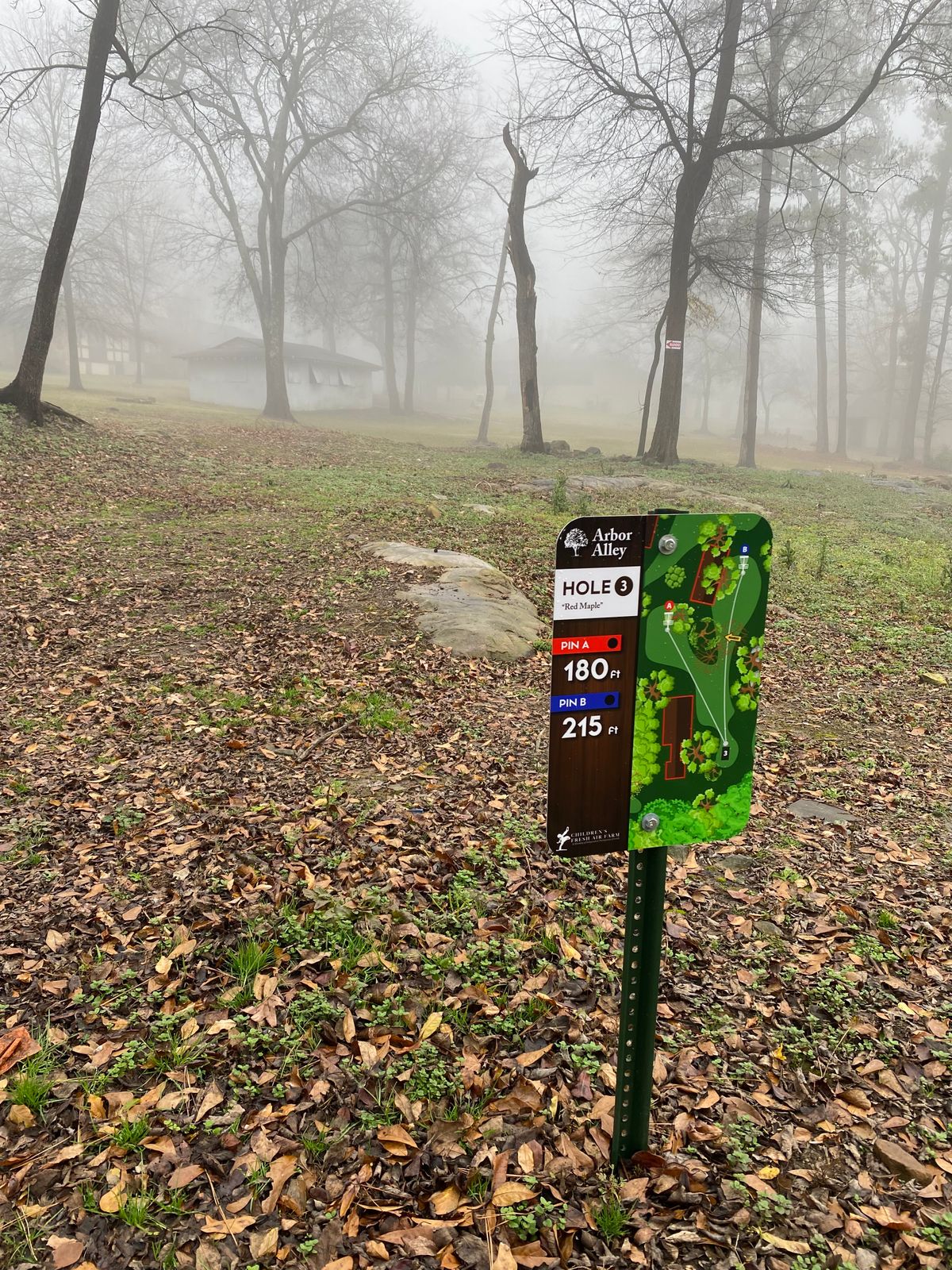 Hole 3, “B” pin position.