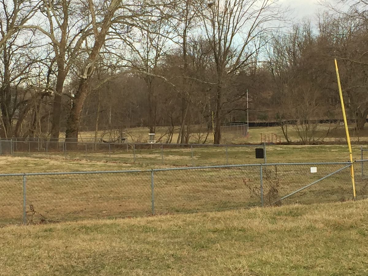 Hole 9 - must clear baseball field