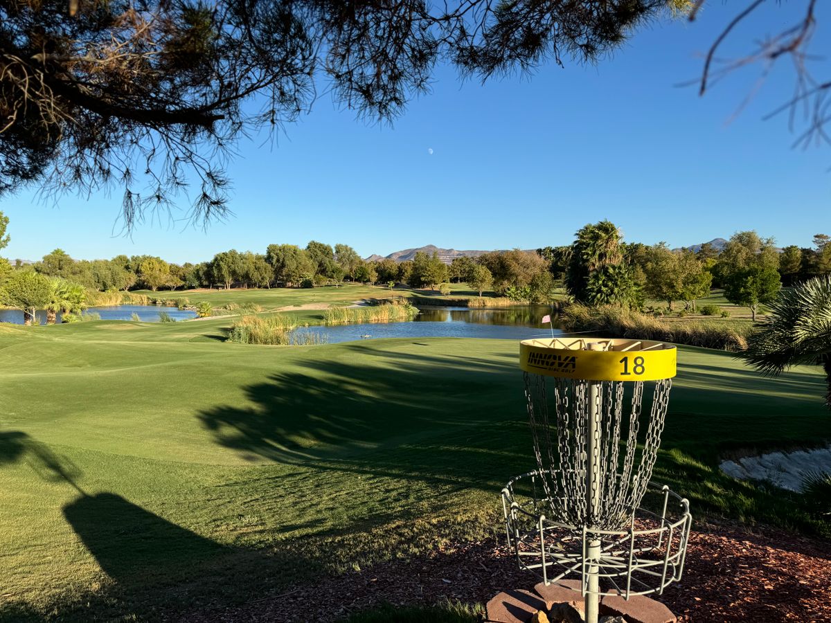 Hole 18 at sunset