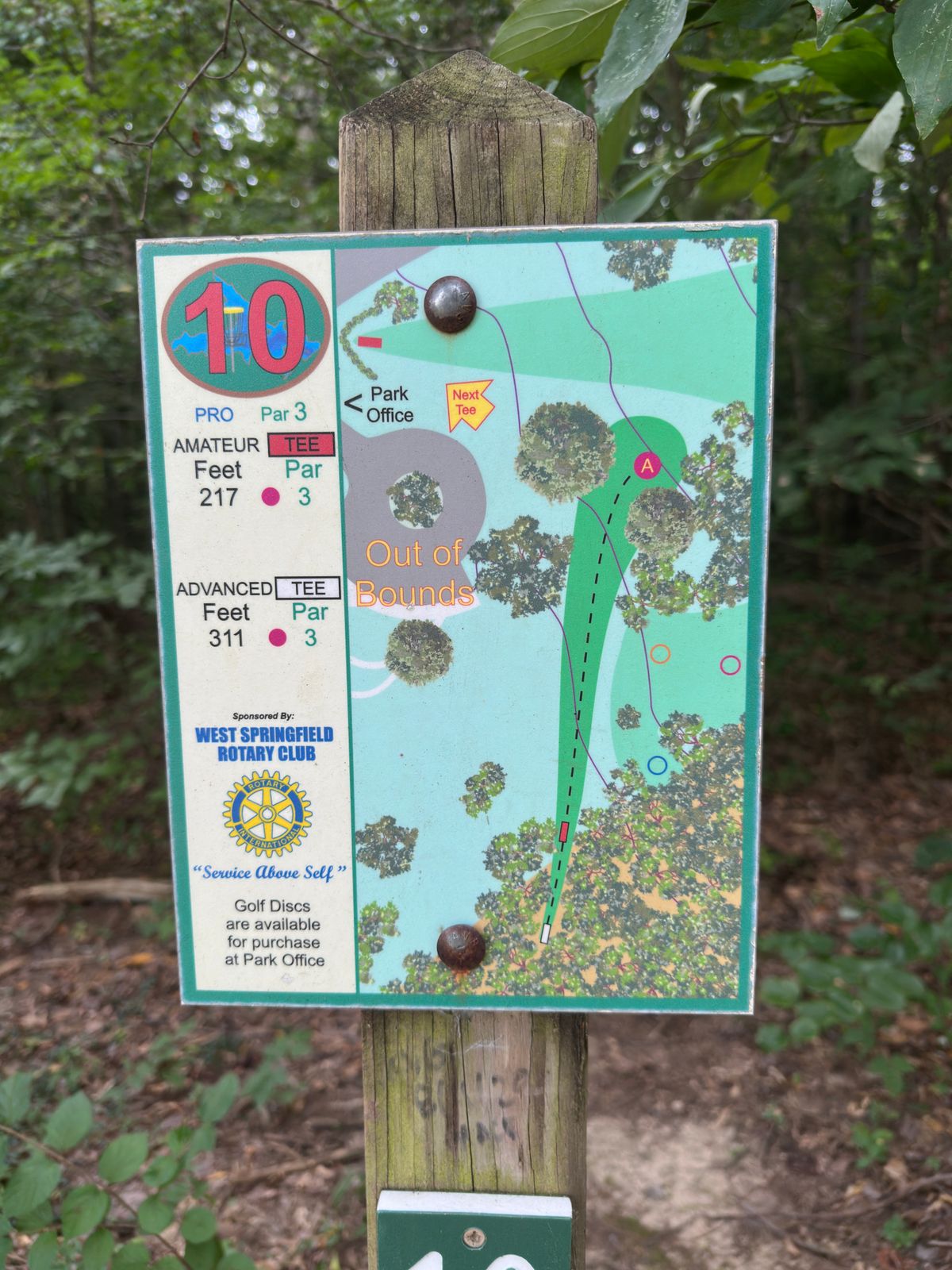Hole 10 map