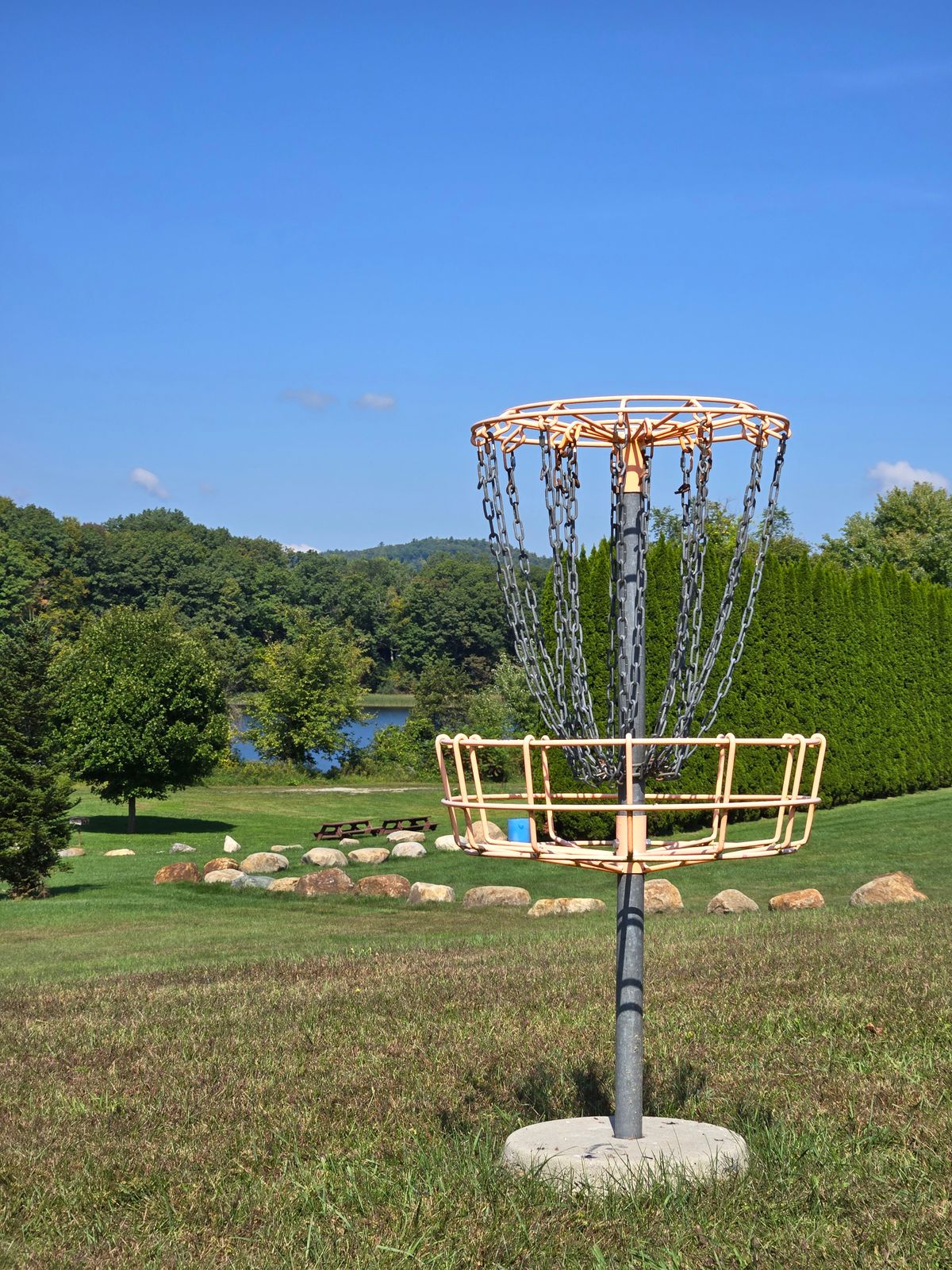 Hole 6s beautiful green with the Connecticut River in the background.