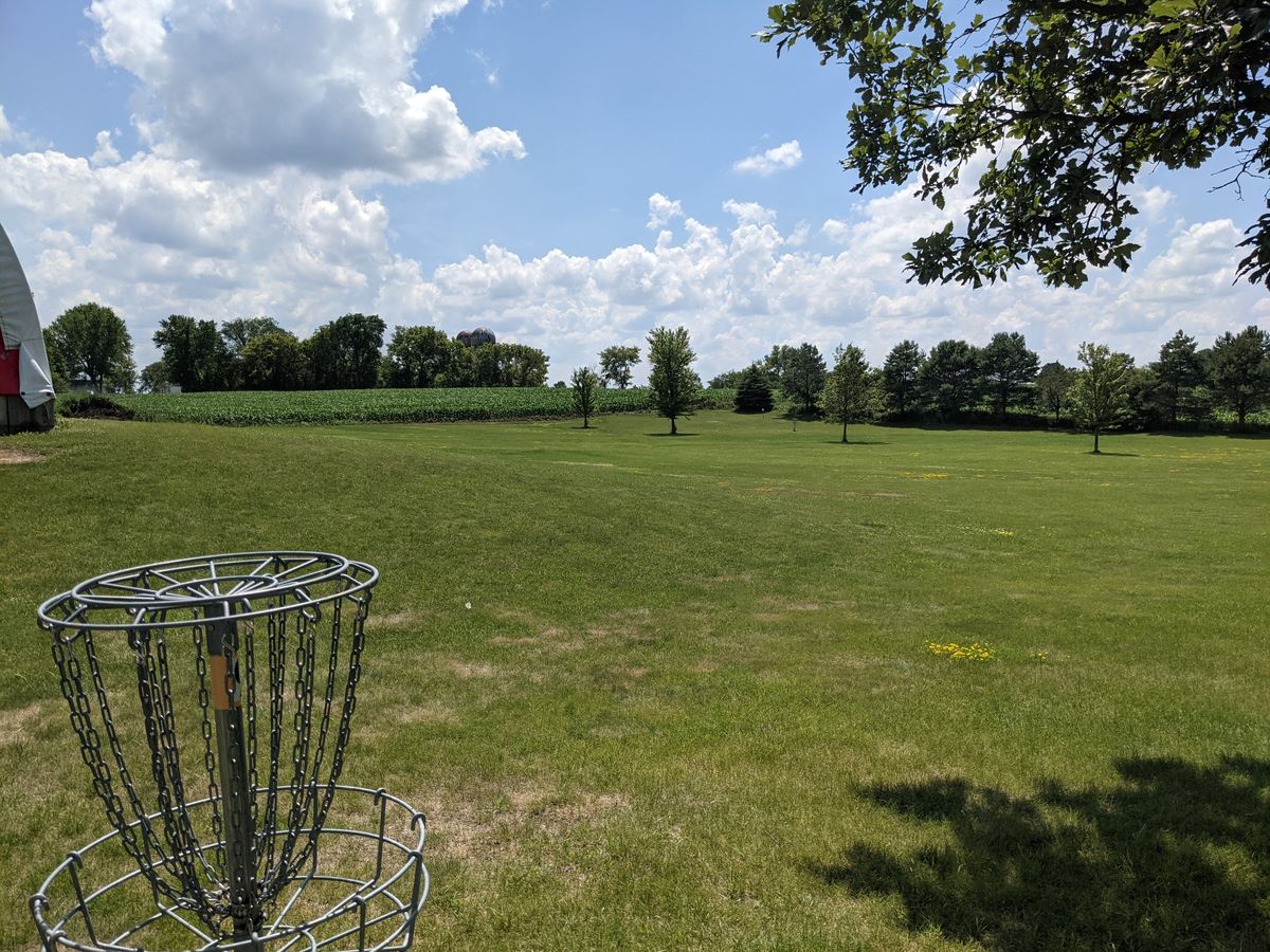 Basket 9 looking back on holes 6-9.