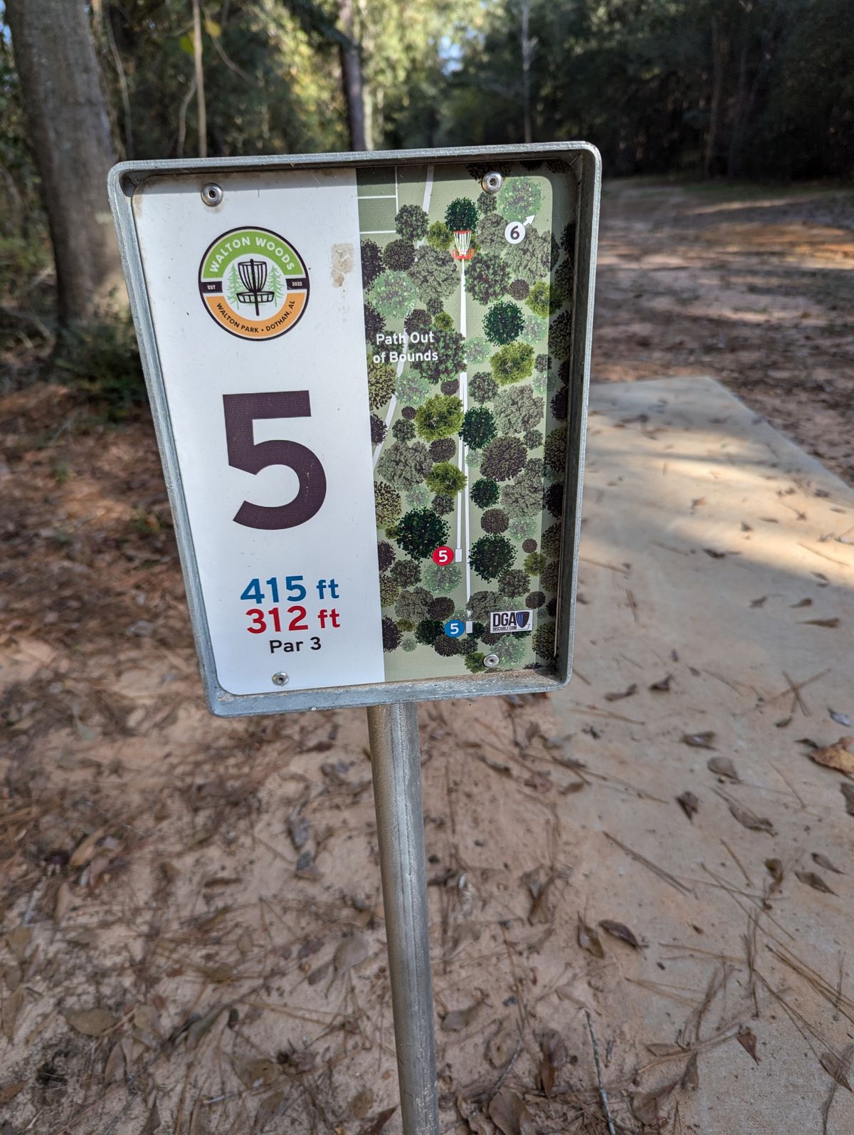 Tee sign of 5