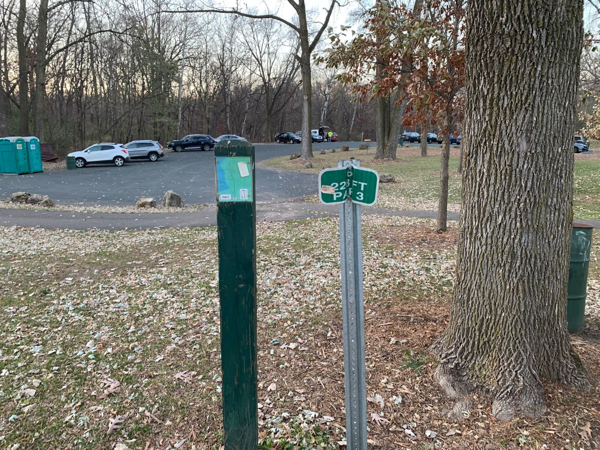Hole 6 signage/map.