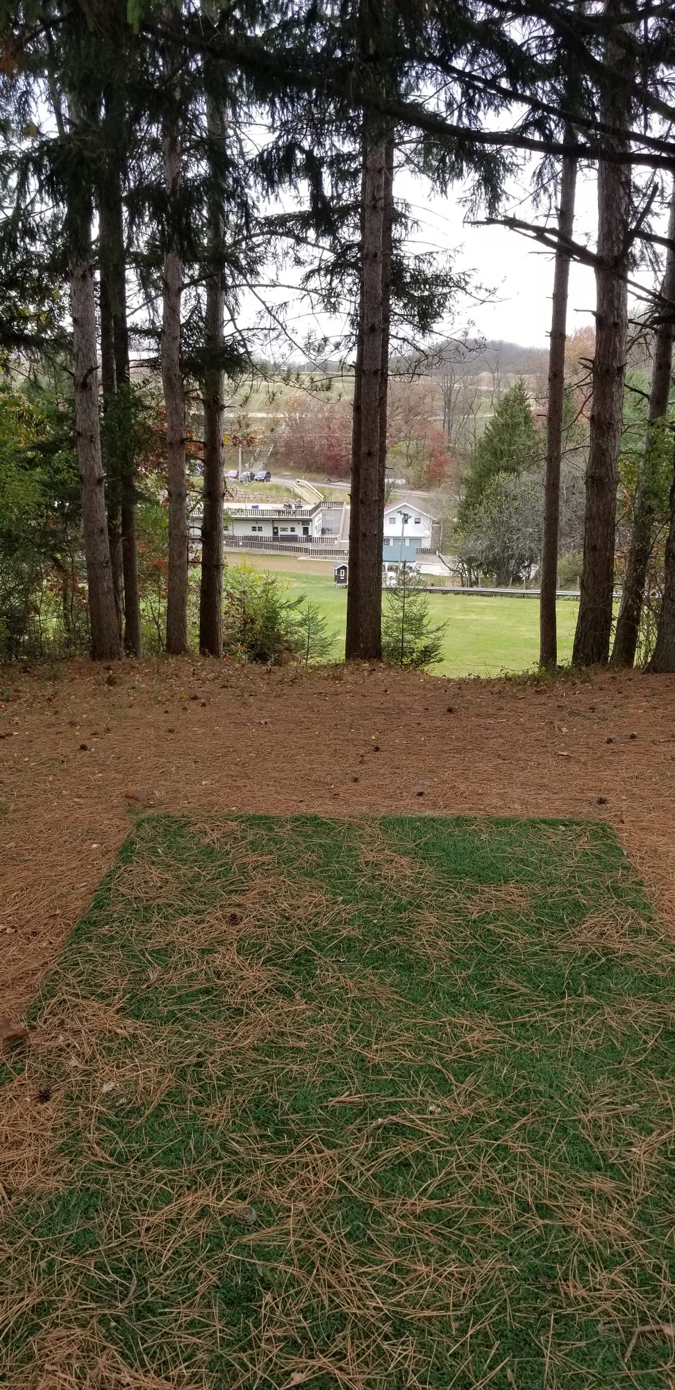 Hole 18 down hill