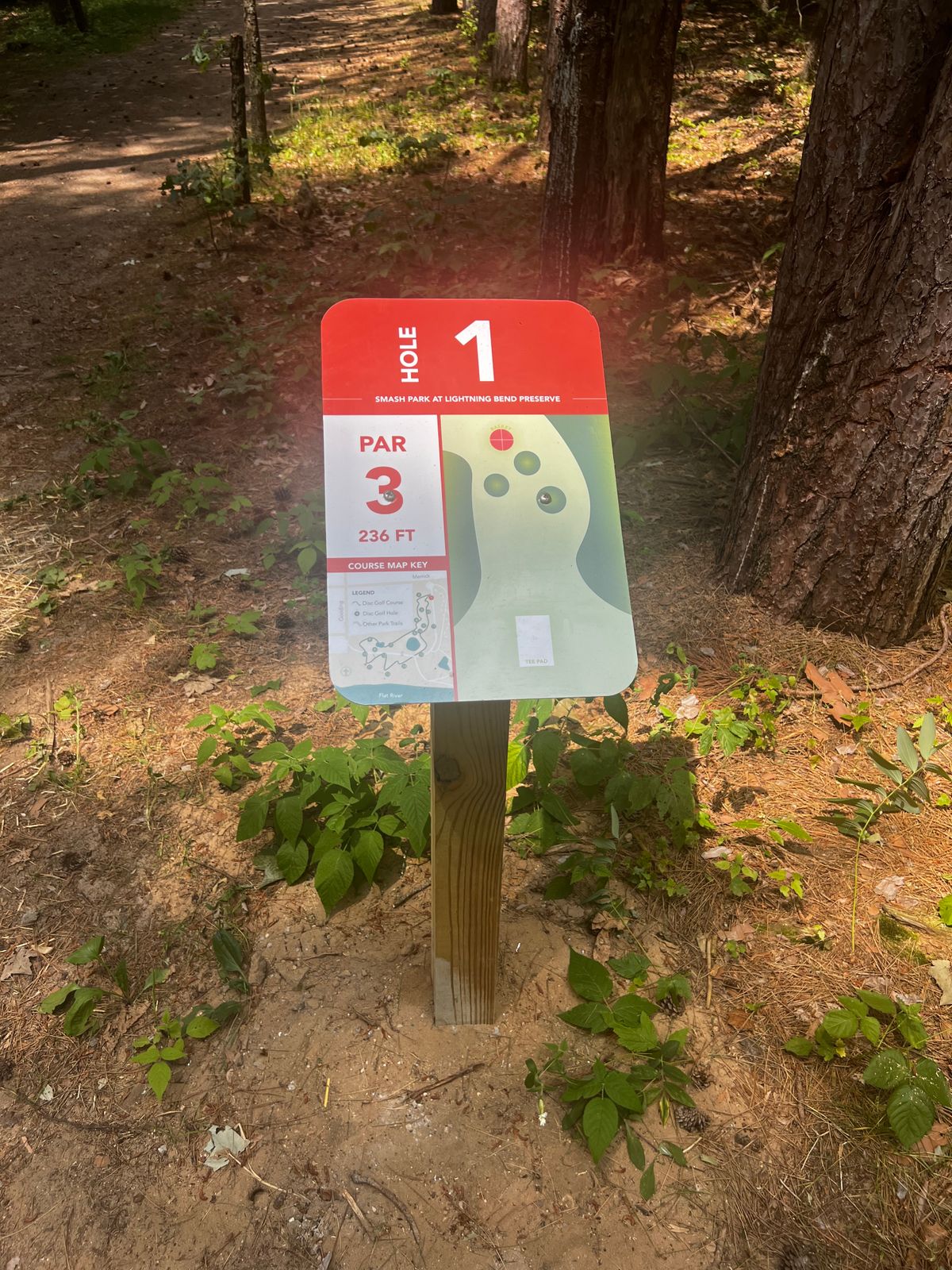 New signage on Hole 1 per the 2024 Updates to Smash