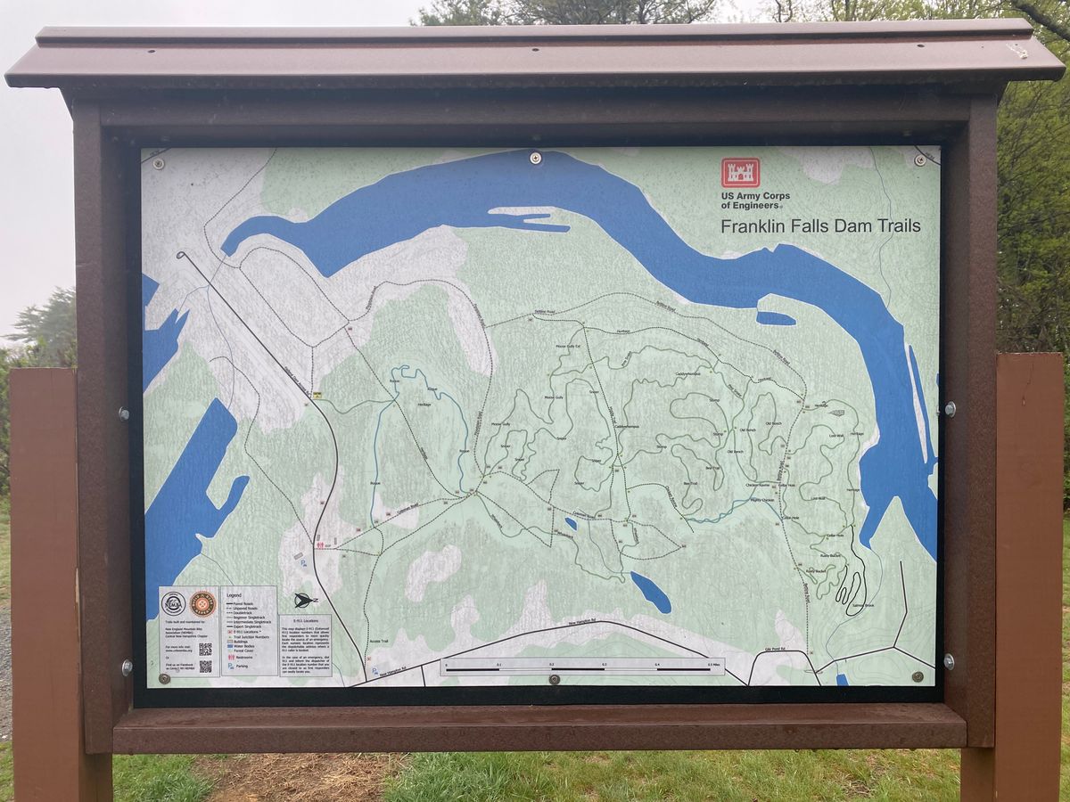 General map of the multi use park. Seems to be some nice mountain bike trails throughout the course.