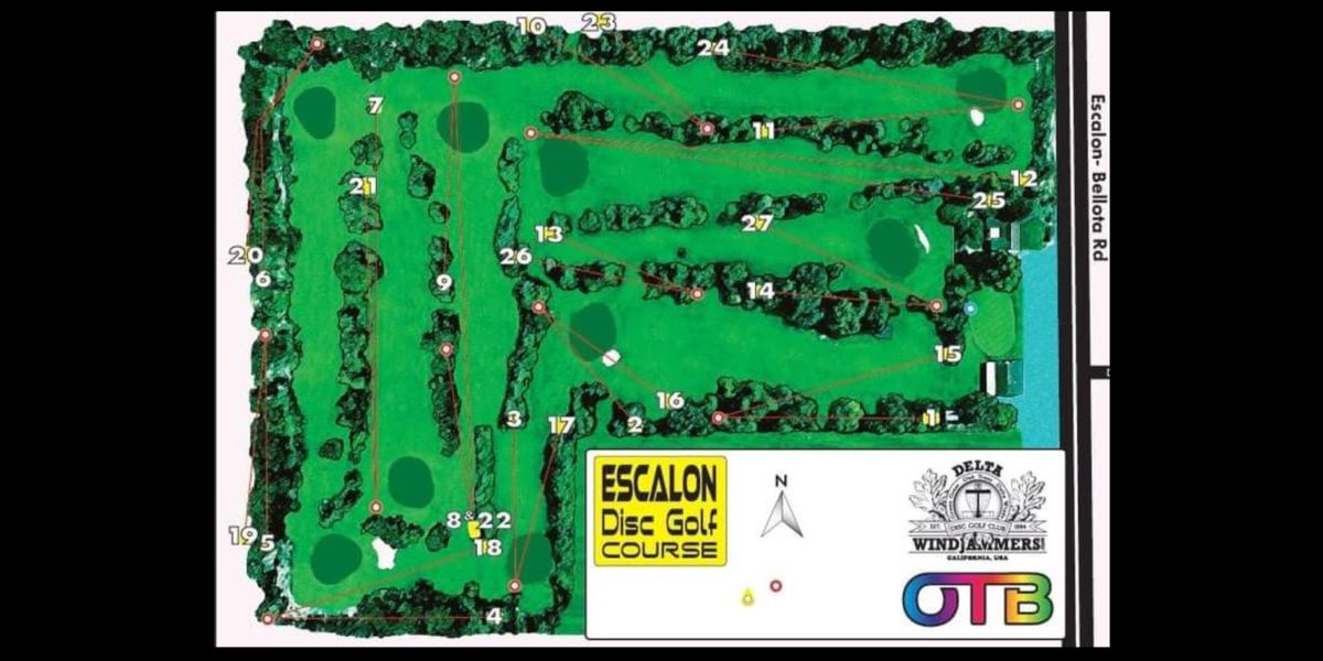 Escalon Disc Golf Course Map