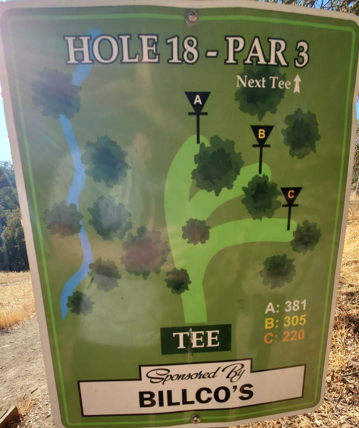 Hole 18 Sign