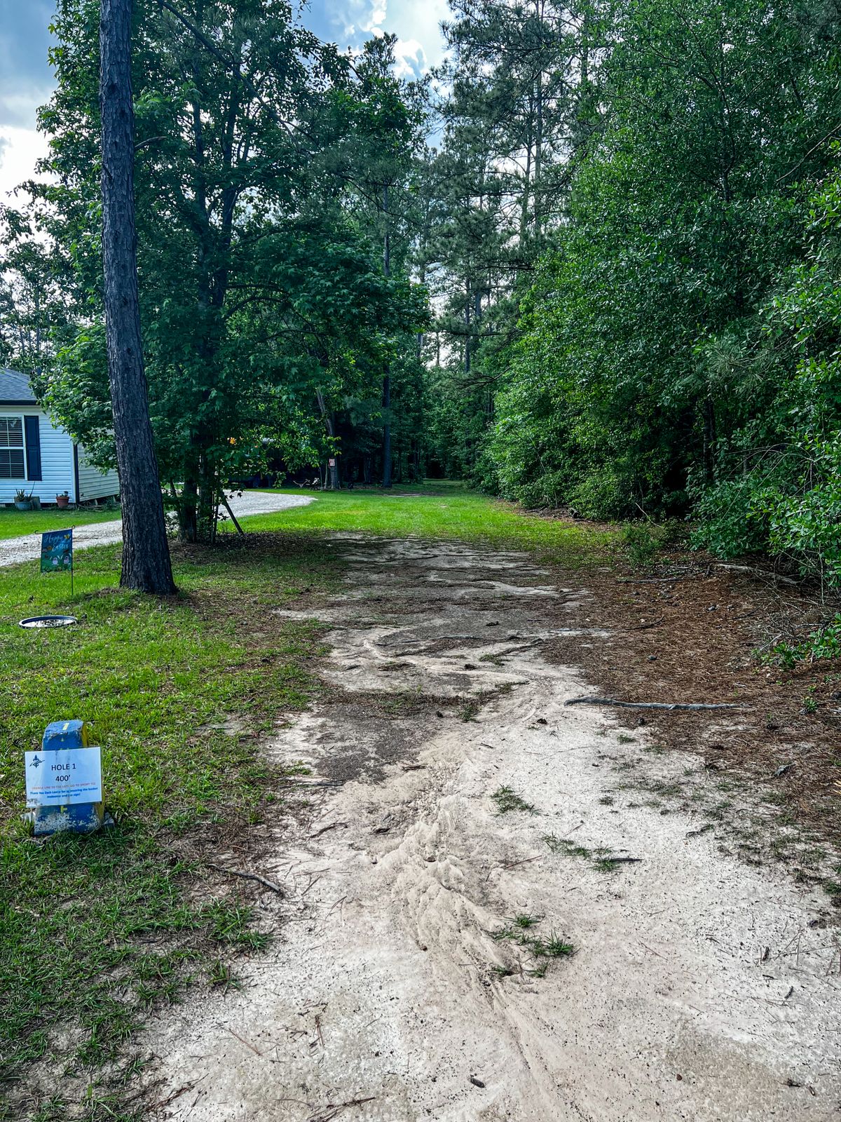 Hole 1 tee pad