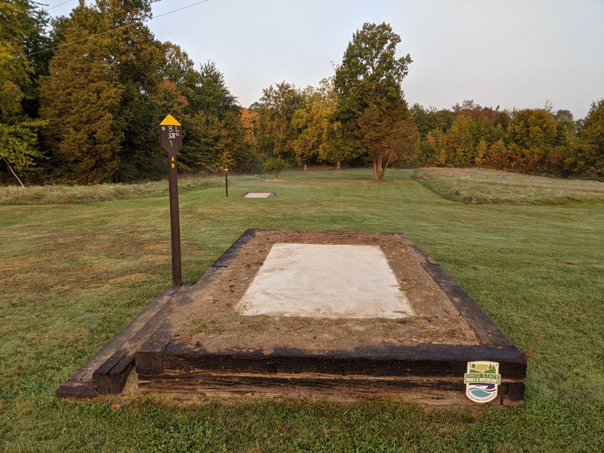 Hole 8 Long and Short Tee is up and to the left