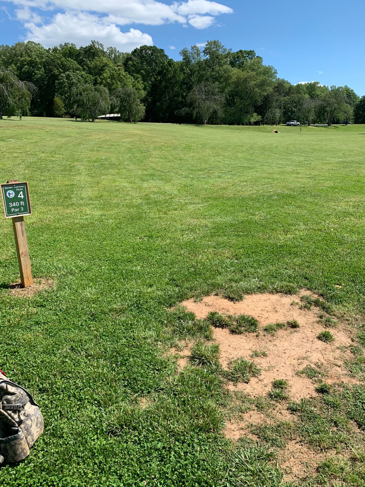 Hole 4 - Basket up to the right close to the road.