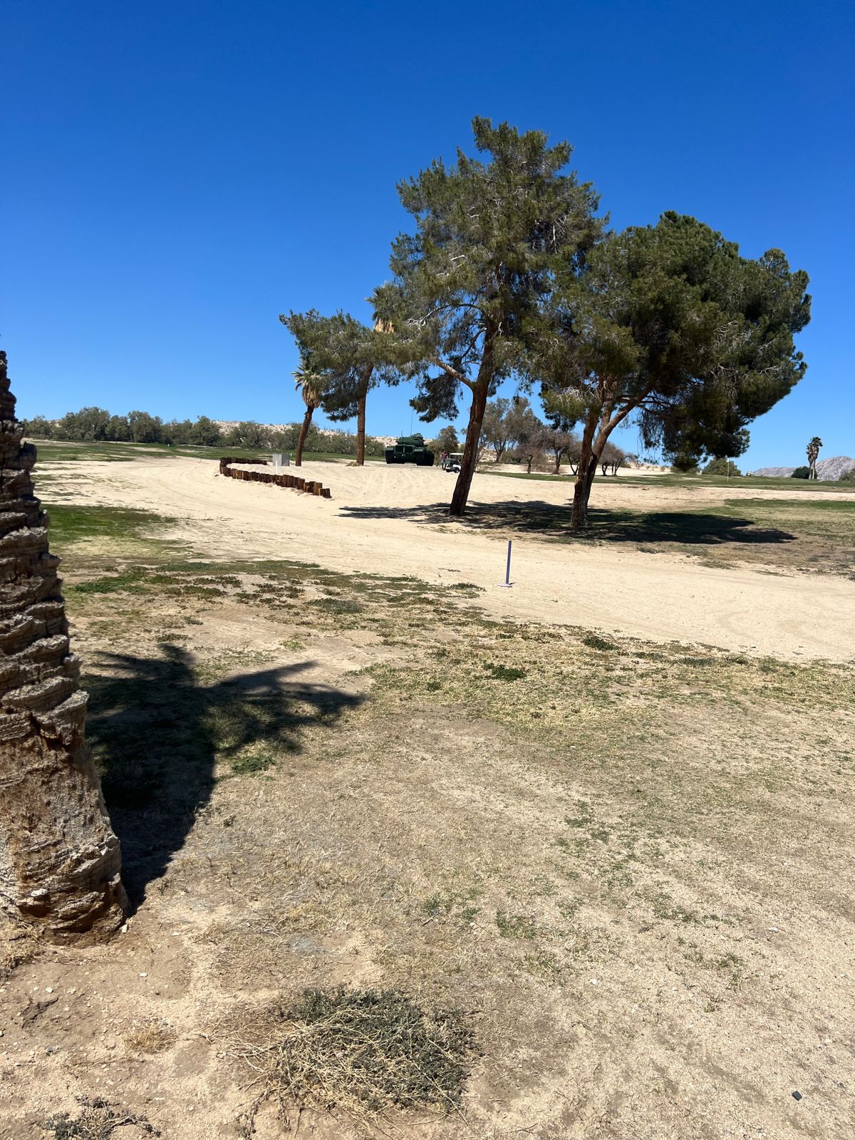 Hole 7 is next to that tank!  The golf green is OB (obviously)